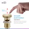 Kibi Waterfall Single Handle Bathroom Vanity Sink Faucet with Pop Up Drain C-KBF1004BG-KPW100BG - alternate 5